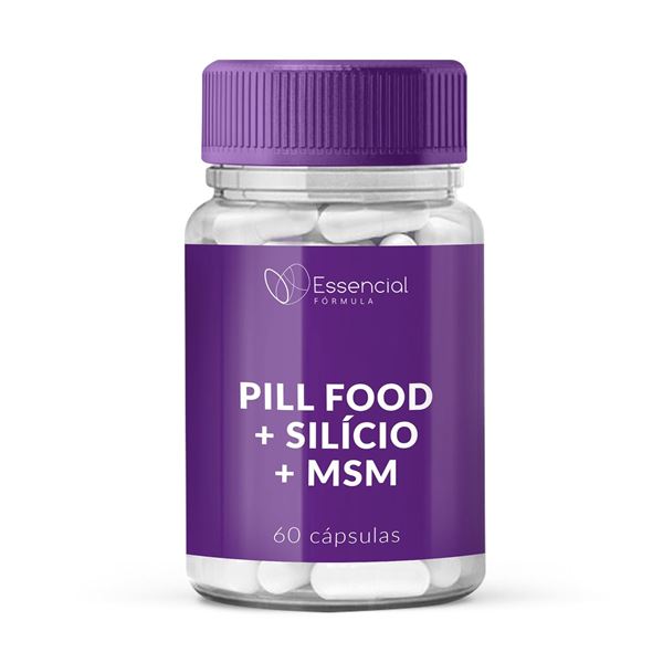 Pill food + Silício + Msm 60 Cápsulas