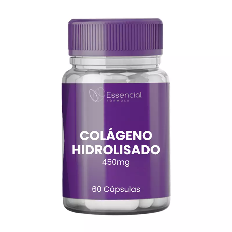 Colágeno Hidrolisado 450mg 60 Cápsulas