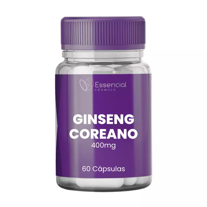 Ginseng Coreano 400mg 60 Cápsulas
