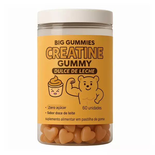 Goma Creatina Doce de Leite 60 unidades