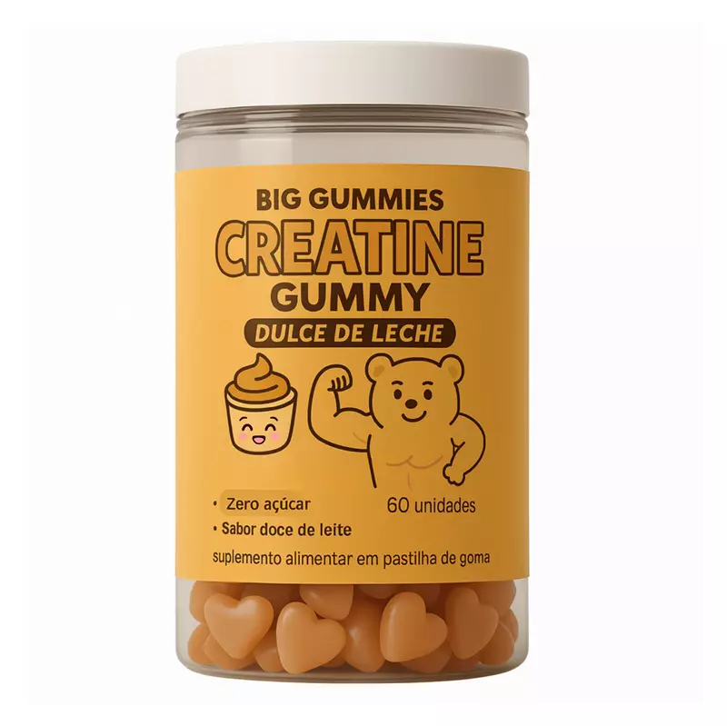 Goma Creatina Doce de Leite 60 unidades